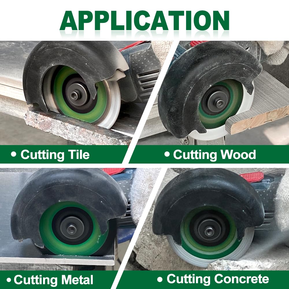 KURSTOL Diamond Saw Blade Set - 4pcs 75mm Cutting Disc for Tile Metal Wood Concrete with 10mm Bore for Mini Angle Grinder - Image 4