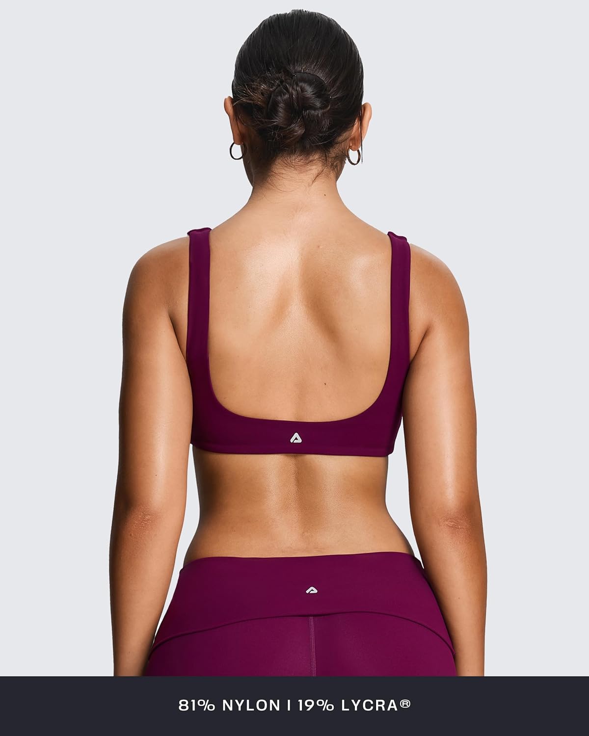 Aoxjox Women's Workout Sports Bras Fitness Training Gym Athlenza Twist Low Impact Bra Lumastretch™ Yoga Crop Tank - Image 7