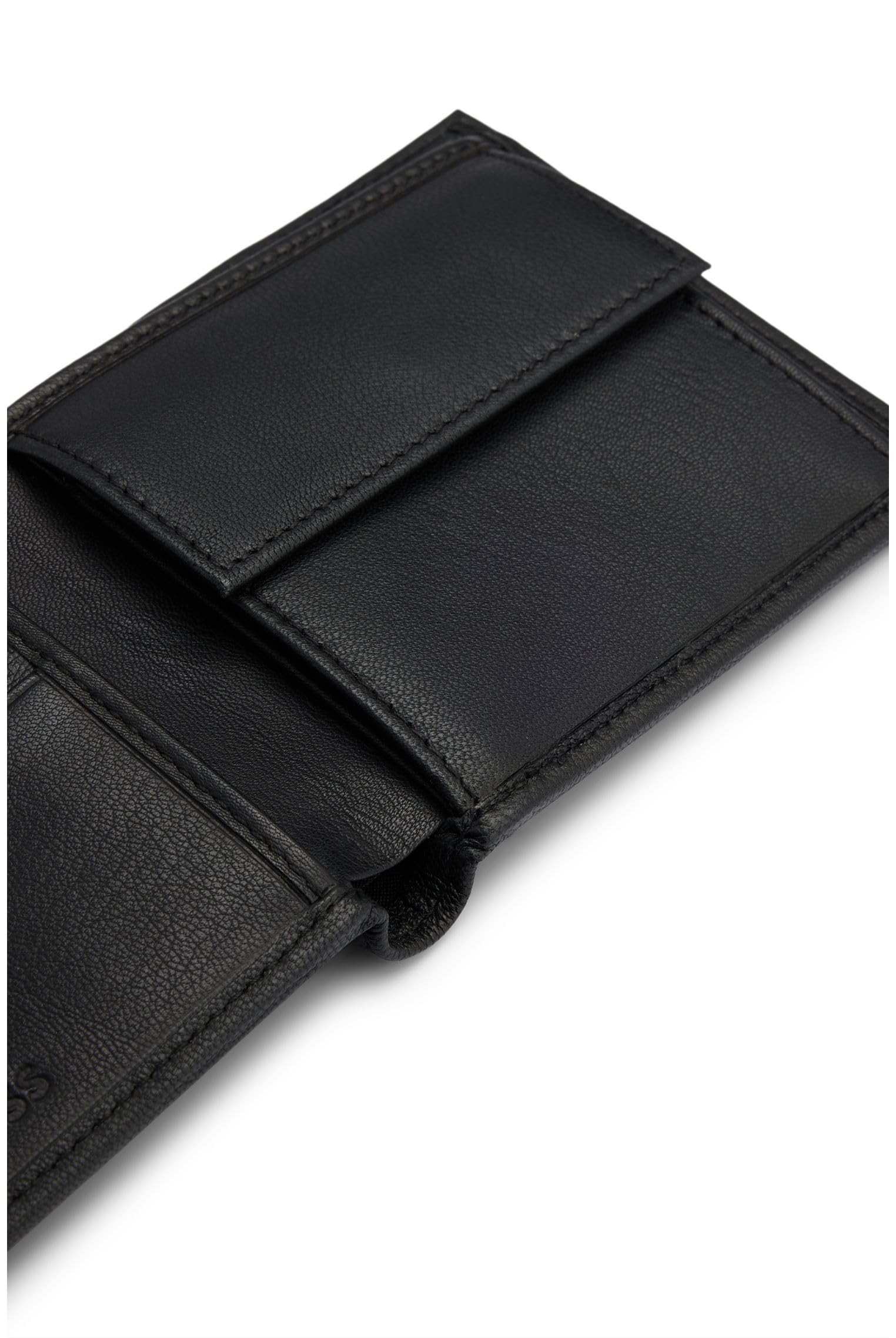Boss Hugo Big BB_4 - Monedero para Hombre, Color Negro, Negro1, Talla única