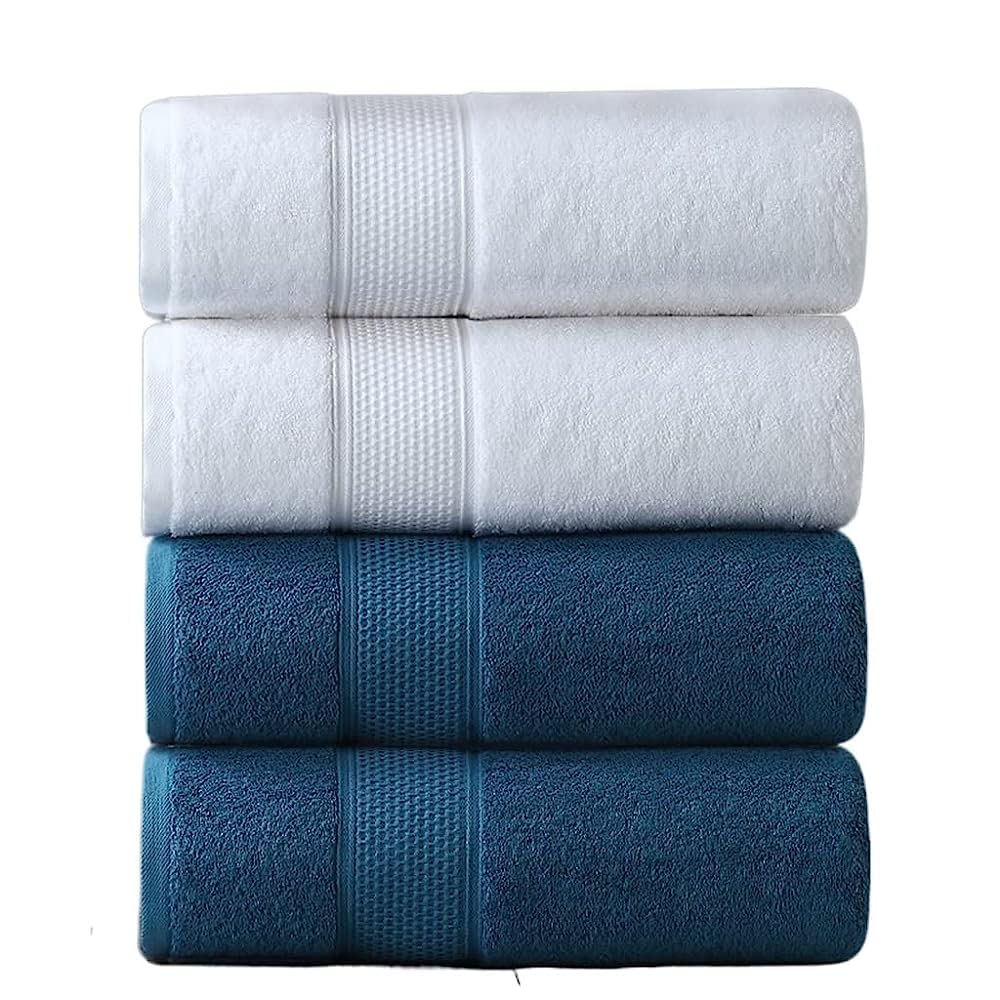 Toalla de lavado de algodón absorbente, pack de 4 toallas de cara de limpieza gruesa
