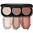 FOCALLURE Blush and Highlighter Palette,3 in 1 Contour Palette,Cruelty-Free Matte Bronzer Powder,Shimmer Illuminator Highlighters for a Glowing Look,09