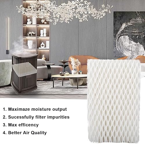 Miniatura 5 de HIFROM Paquete de 10 filtros de mecha para humidificador WF813 compatibles con ReliOn RCM-832 RCM-832N ProCare PCWF813 PCWF-813 Equate EQWF813