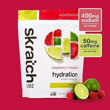 Skratch Labs | Sport Hydration Powder Drink Mix | 20 Servings | Electrolyte Powder Exercise, Endurance and Performance | Non-GMO, Vegan, Gluten Free (Raspberry Limeade)