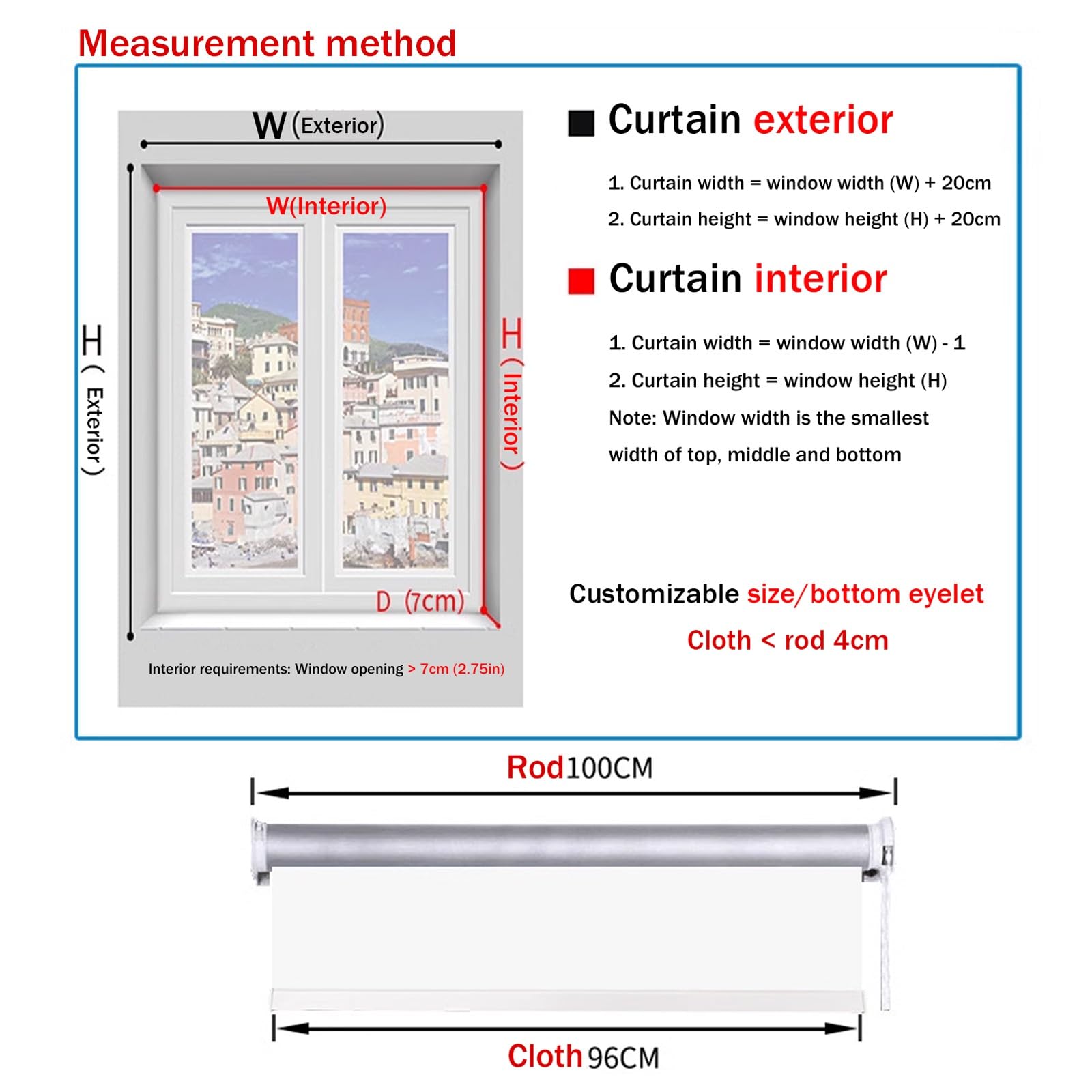 Tenda a Rullo Trasparente Impermeabile,Tapparella Avvolgibile Plastica in PVC con Catenella Laterale,Isolamento,Polvere,Facile da installare,per Esterni,Balconi,Bagno