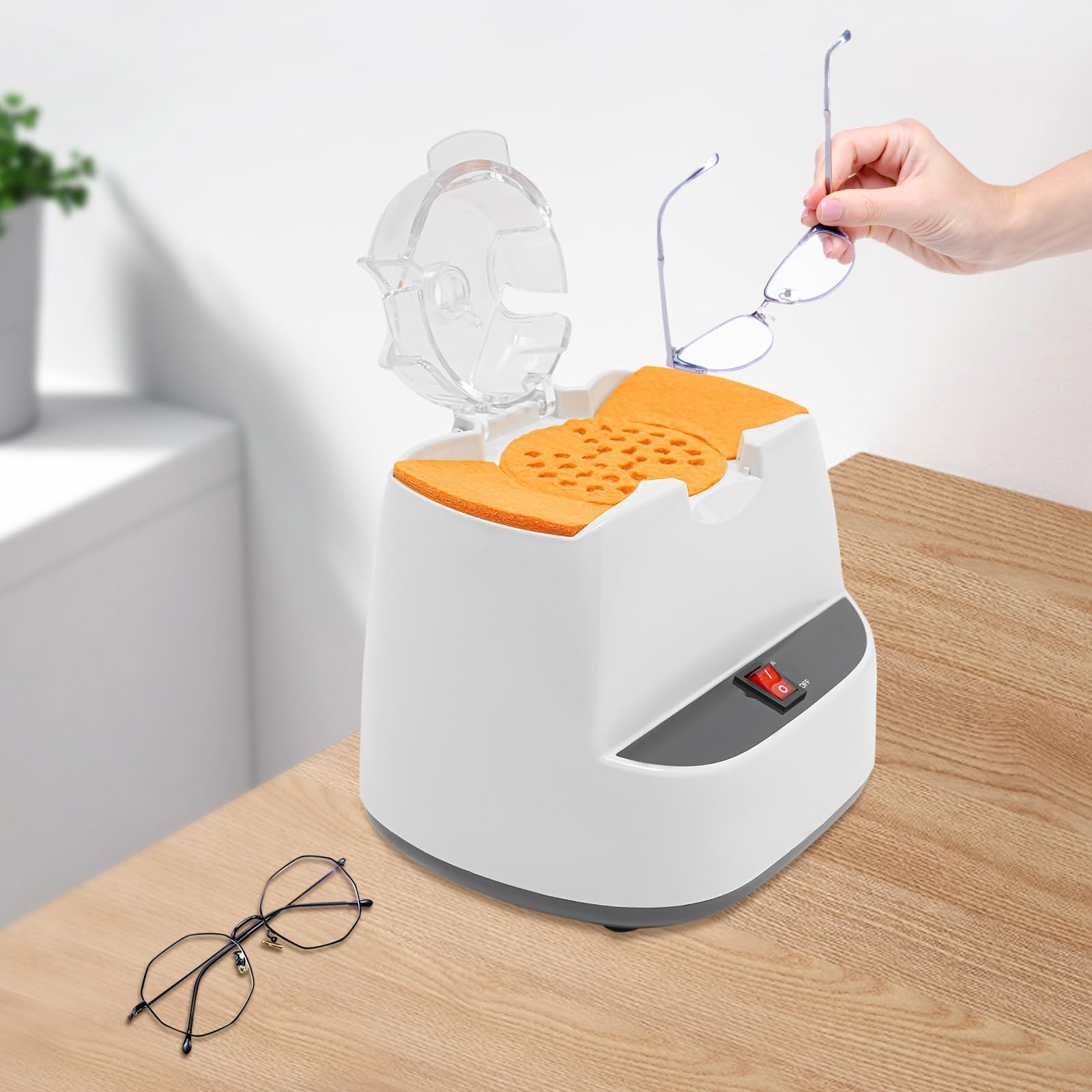 TrueyEssence Eyeglasses Frame Heater, Eyeglasses Frame Heating Machine Frame Warmer 110V Heating Equipment for Eyeglasses Shops