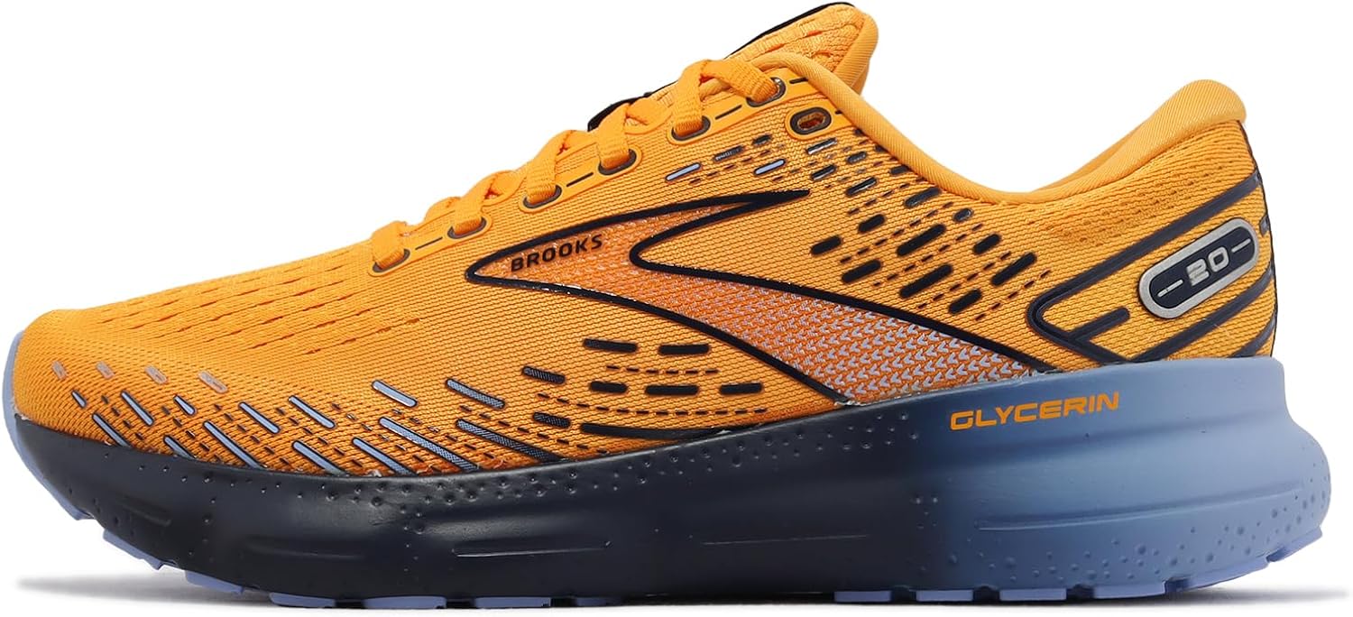 Amazon [ブルックス] グリセリン 20 メンズ ランニング シューズ Glycerin 20 White Men Running