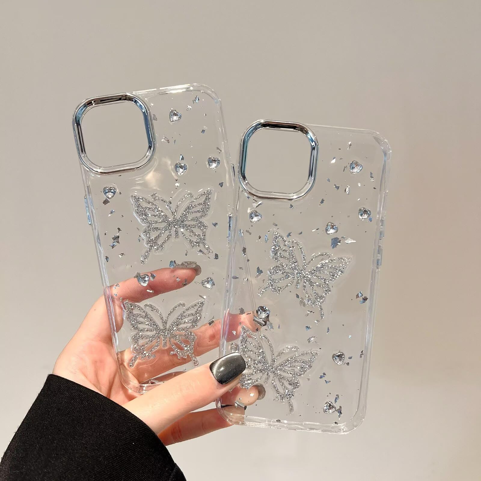 Custodia IPhone 13/14 Con Fiori Bianchi – Morbida TPU Trasparente, Antishock, Protezione Completa – Design Floreale Per Ragazze