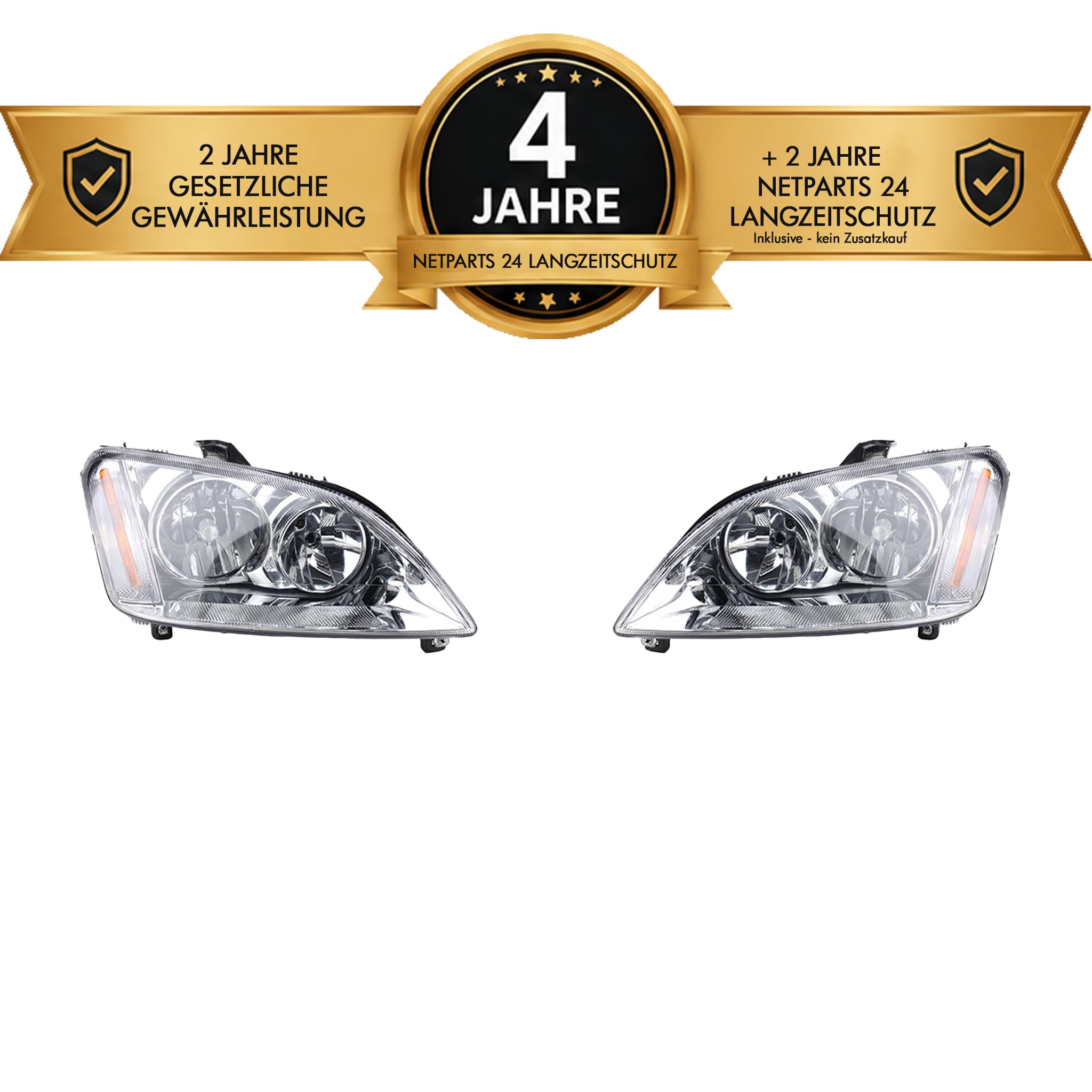 Johns, Reflektor pasujący do Ford Focus C-Max zestaw lewy prawy + długotrwała ochrona