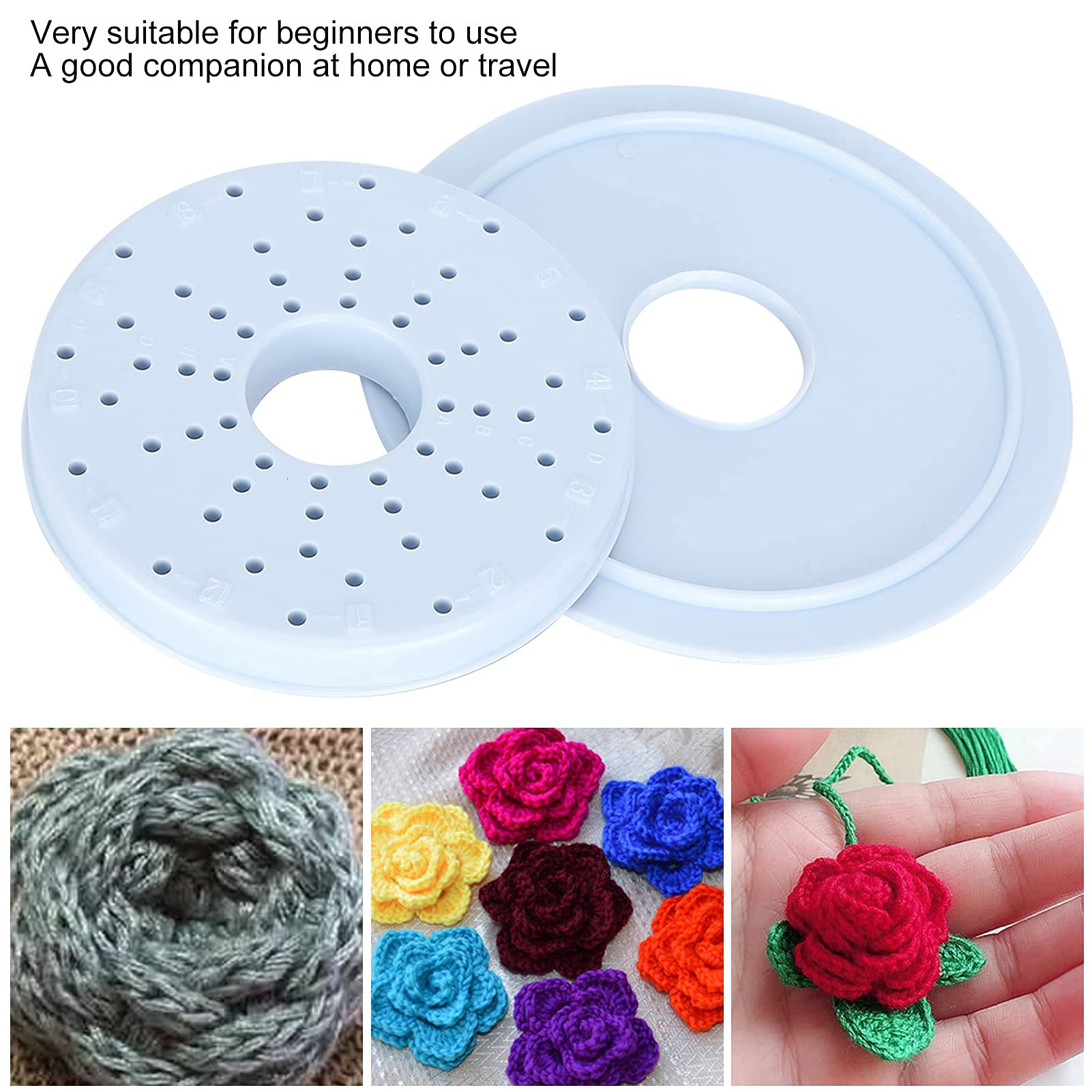 Kit Métier à Tisser Fleur Complet - Tricotin Automatique Rond Carré Avec Fils Colorés Pour Adultes Et Enfants Kit Métier à Tisser Fleur Complet - Tricotin Automatique Rond Carré Avec Fils Colorés Pour Adultes Et Enfants