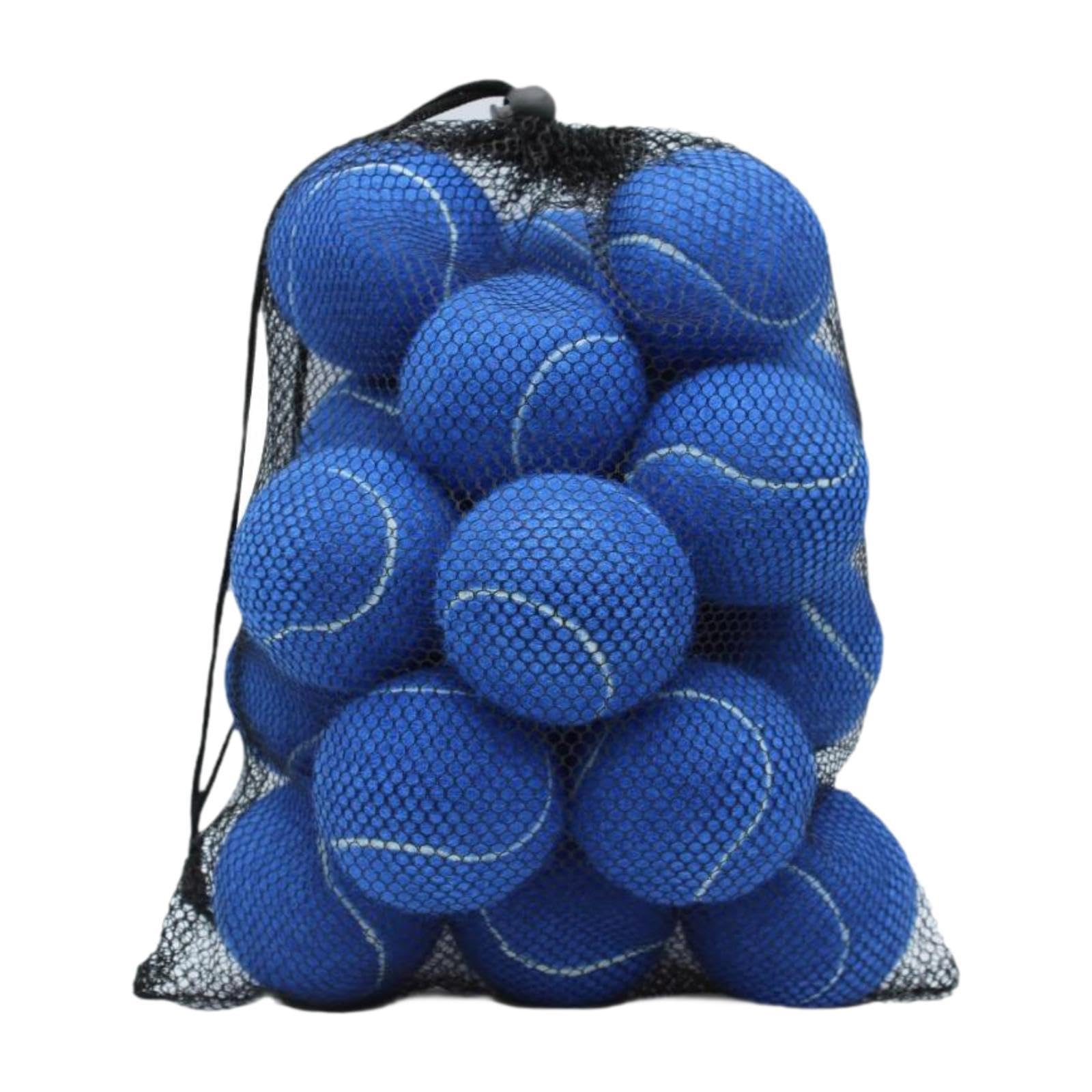 20 Piezas Pelotas de Tenis Pelotas de Entrenamiento Pelotas para Juegos Pelotas Deportivas con Goma Y Fieltro Resistentes Aptas para Entrenamiento Niñ, Azul