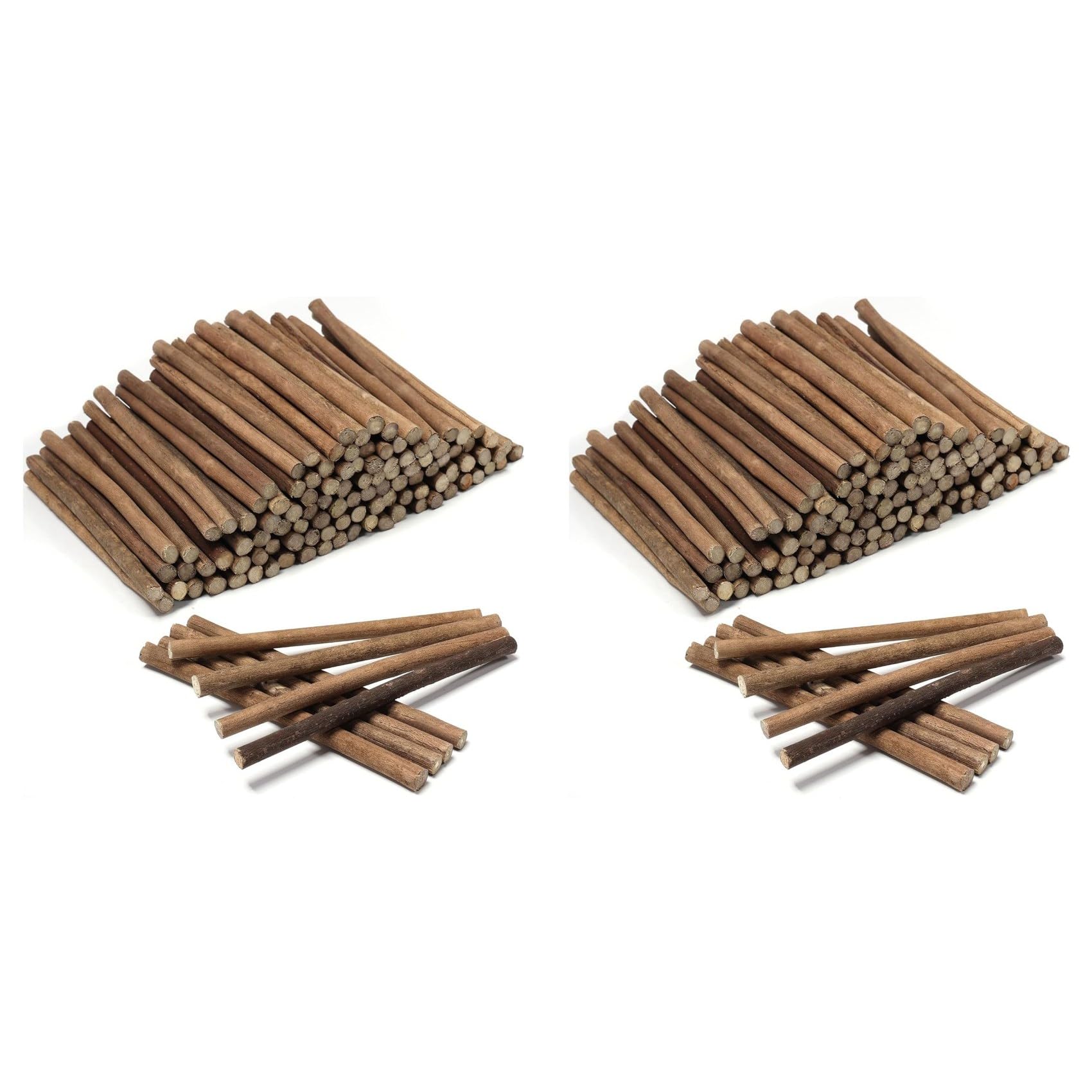 Hndhbfgrt 240Pcs Craft Sticks, 6 Inch Long Wood Sticks for Crafts, Twigs Sticks Wood Logs for Decoration, DIY Crafts Photo Props