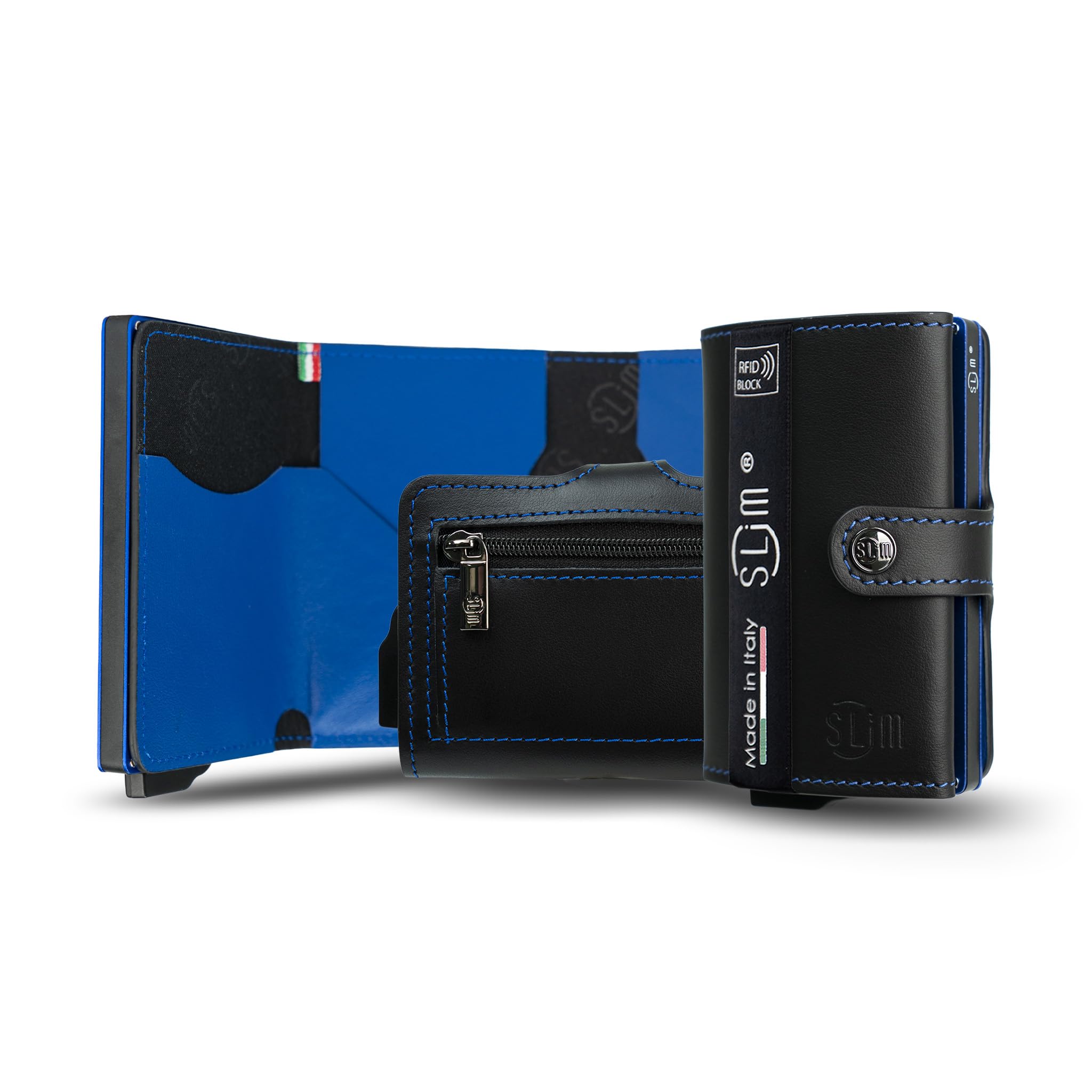 SLim Porta Carte di Credito Schermato Portafoglio Uomo Rfid Portatessere Anticlonazione Donna Portacarte Uomo
