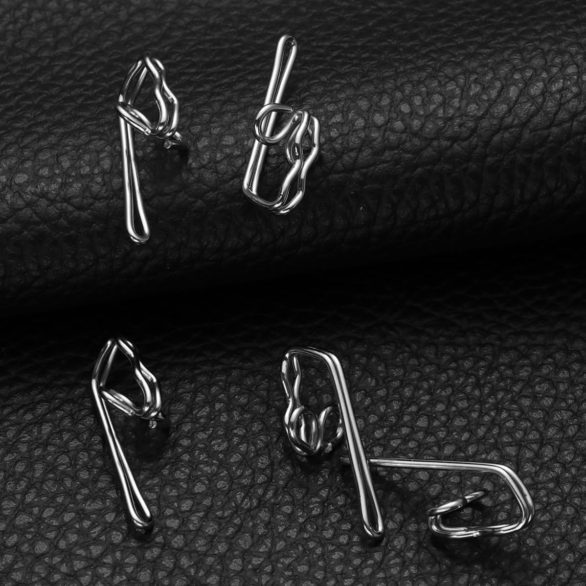 80 Pcs Curtain Hook 12x28mm Iron Wire Decorative Weight for Bedroom