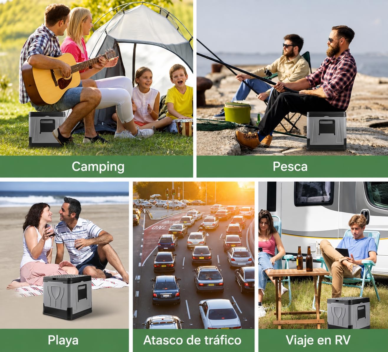 Inodoro Portátil Para Adultos - Ideal Baño Portatil Camping - Plegable, Compacto y Ligero - Sanita Portatil y Retrete WC Portatil Adultos - Fácil Limpieza y Transporte