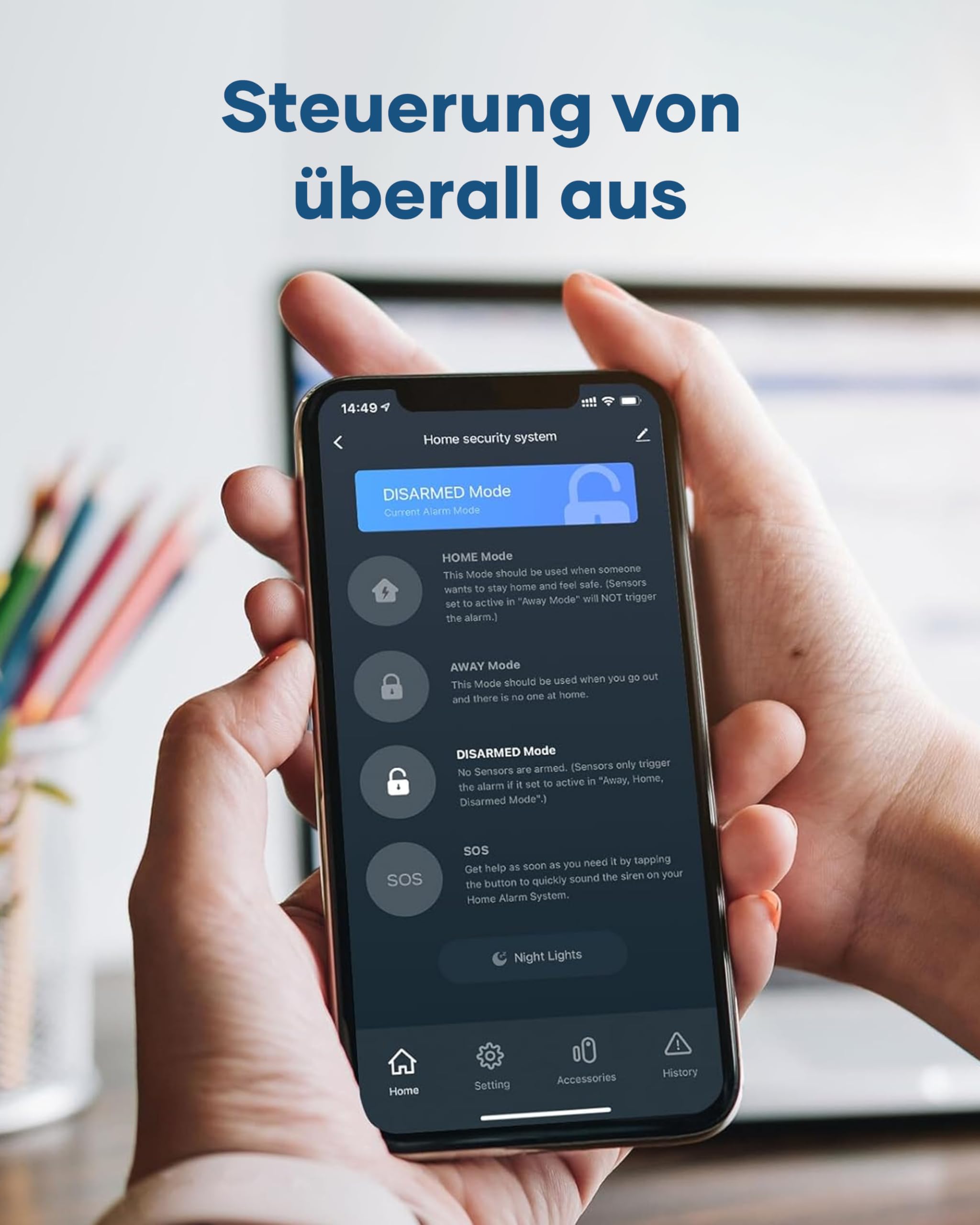 AGSHOME Alarmanlage Haus WLAN 2.4GHz, 15 Teiliges Smart Alarmanlage Set mit Sirene, Tür/Fenster Sensoren & Bewegungsmelder, Home-Sicherheitssystem Kompatibel mit Alexa & Google Assistant