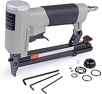 Vista 1 de Woodpecker N8016 - Pistola de grapas neumáticas de calibre 21 para tapicería, 12 pulgada, potencia aérea, grapadora de alambre fino, de 14 a 58