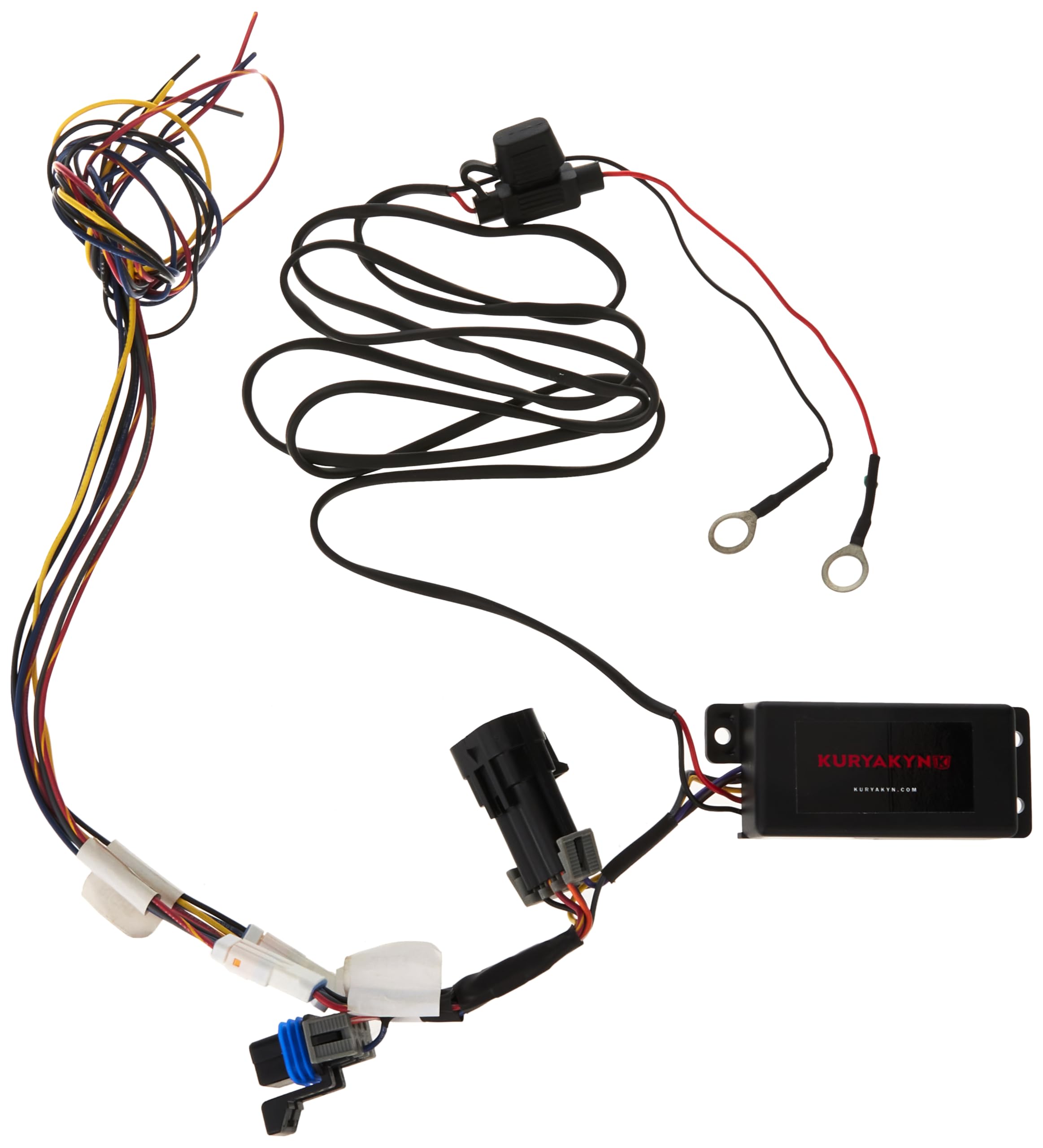 Kuryakyn 2588 Motorcycle Lighting Component: Rear LED Turn Signal Splitter  Module for 2015-2019 Indian Scout, 4-Wire