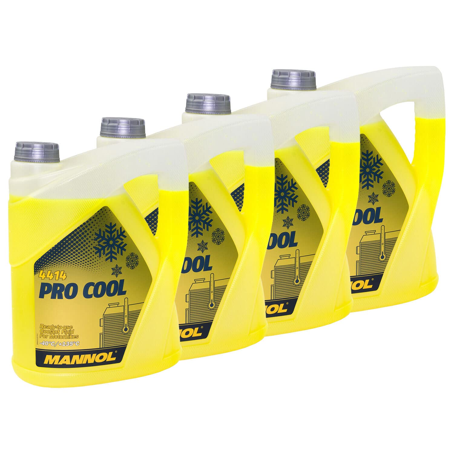 Kühlerfrostschutz Kühlmittel Fertiggemisch MANNOL Pro Cool 4 X 5 Liter