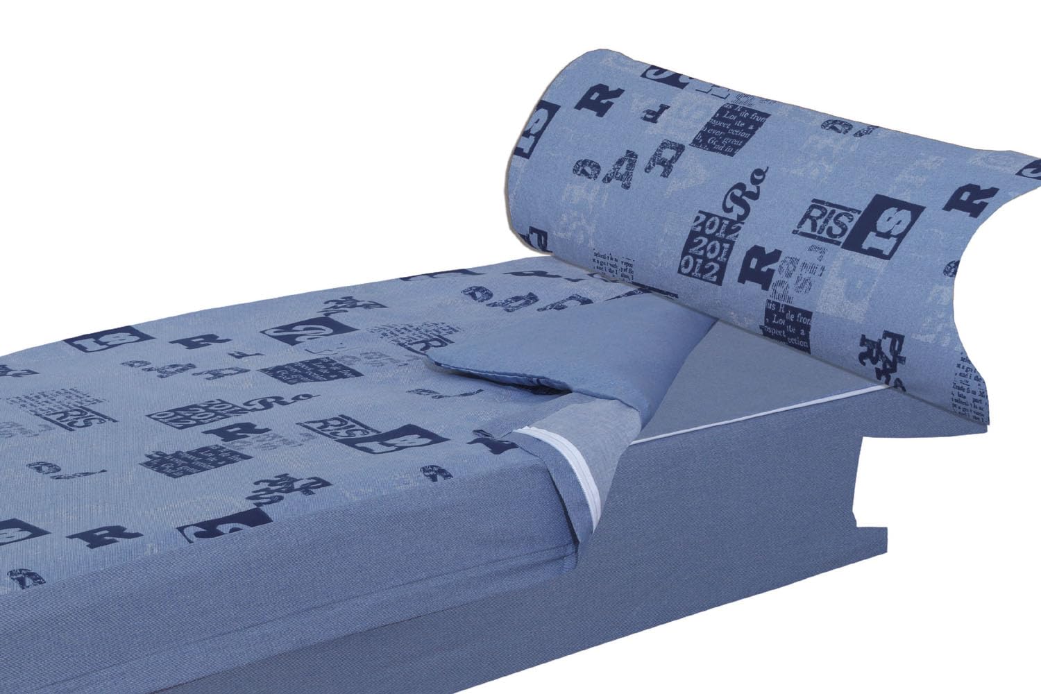 Montse Interiors, S.L. Saco nórdico Estampado con Cremallera y Bajera Ajustable (ACTTION, para Cama de 90x190/200)