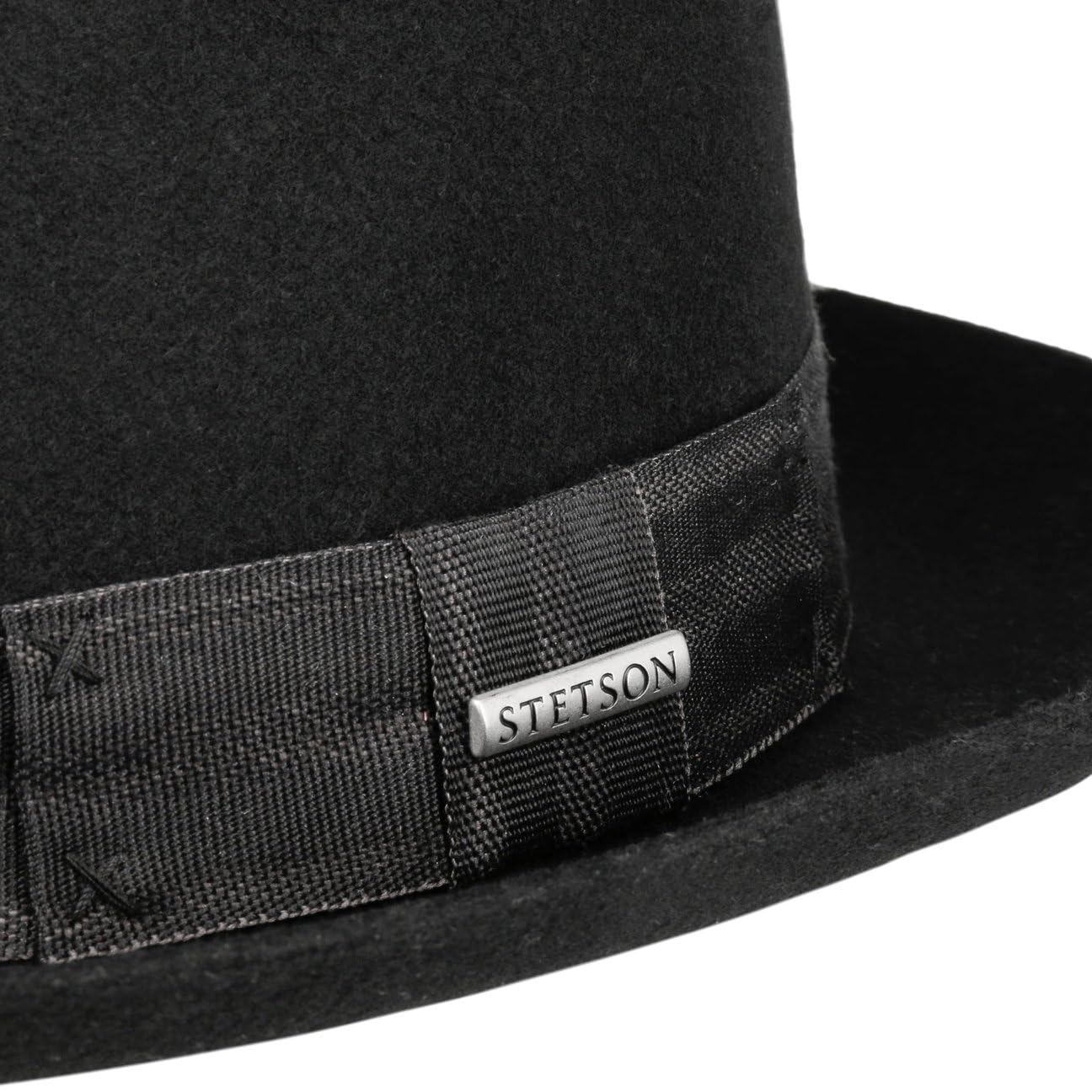 Stetson Classic Diamond Crown Sombrero Pork pie Fieltro de Lana Hombre Todo el ano
