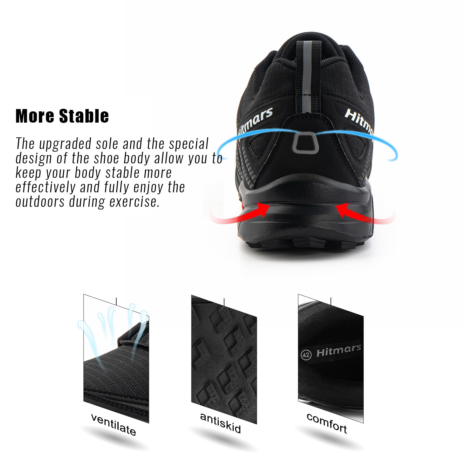 Hitmars Chaussures de Trail Unisexe GR.37-47