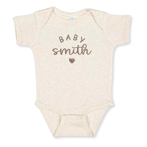 Personalized Baby Onesie Bodysuit – Custom Embroidery Gift for Pregnancy