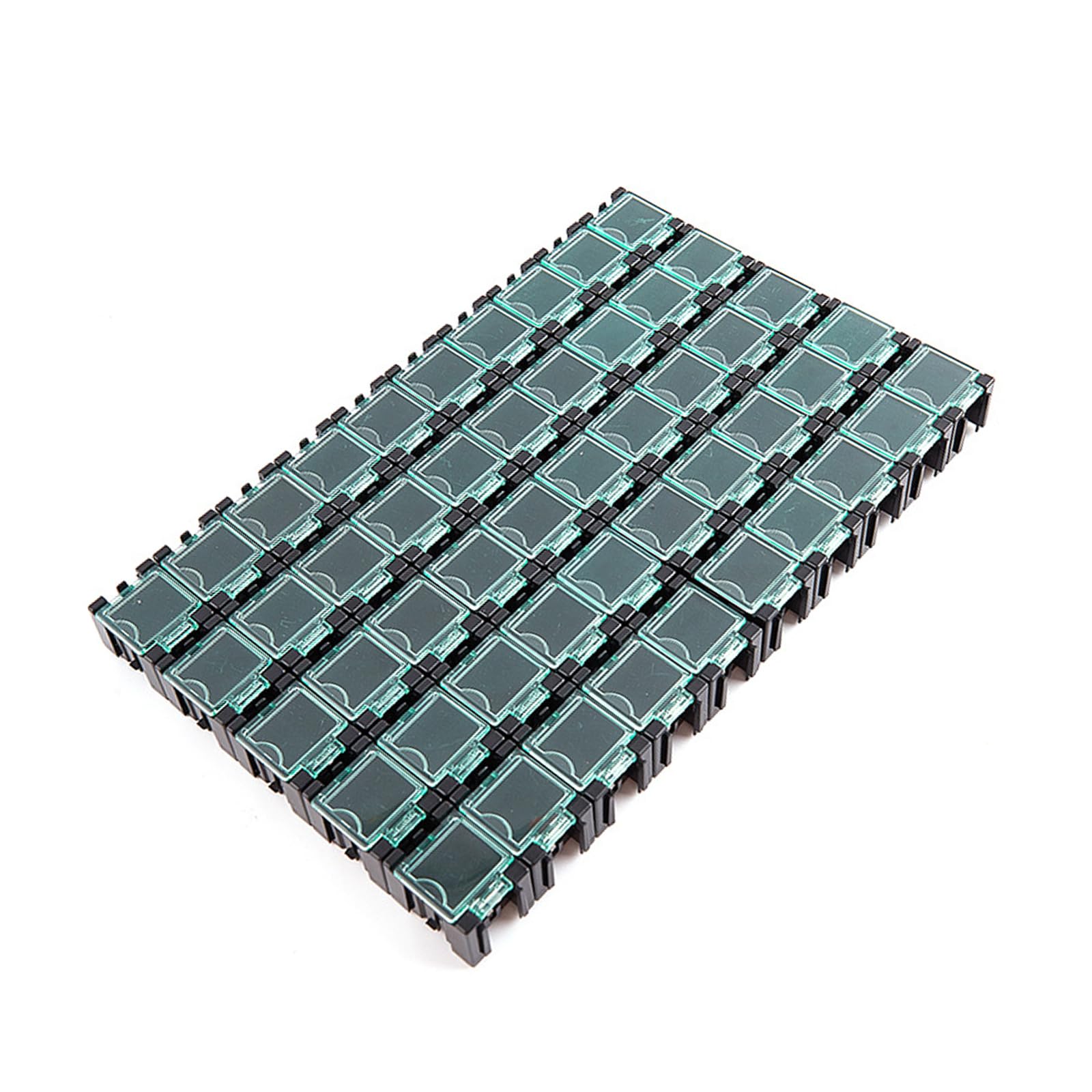 YROHGKPN Of 50 Sturdy ABS Component Organizers Boxes with Clear Lids for Electronic Parts Storage Resistor Organizers Case