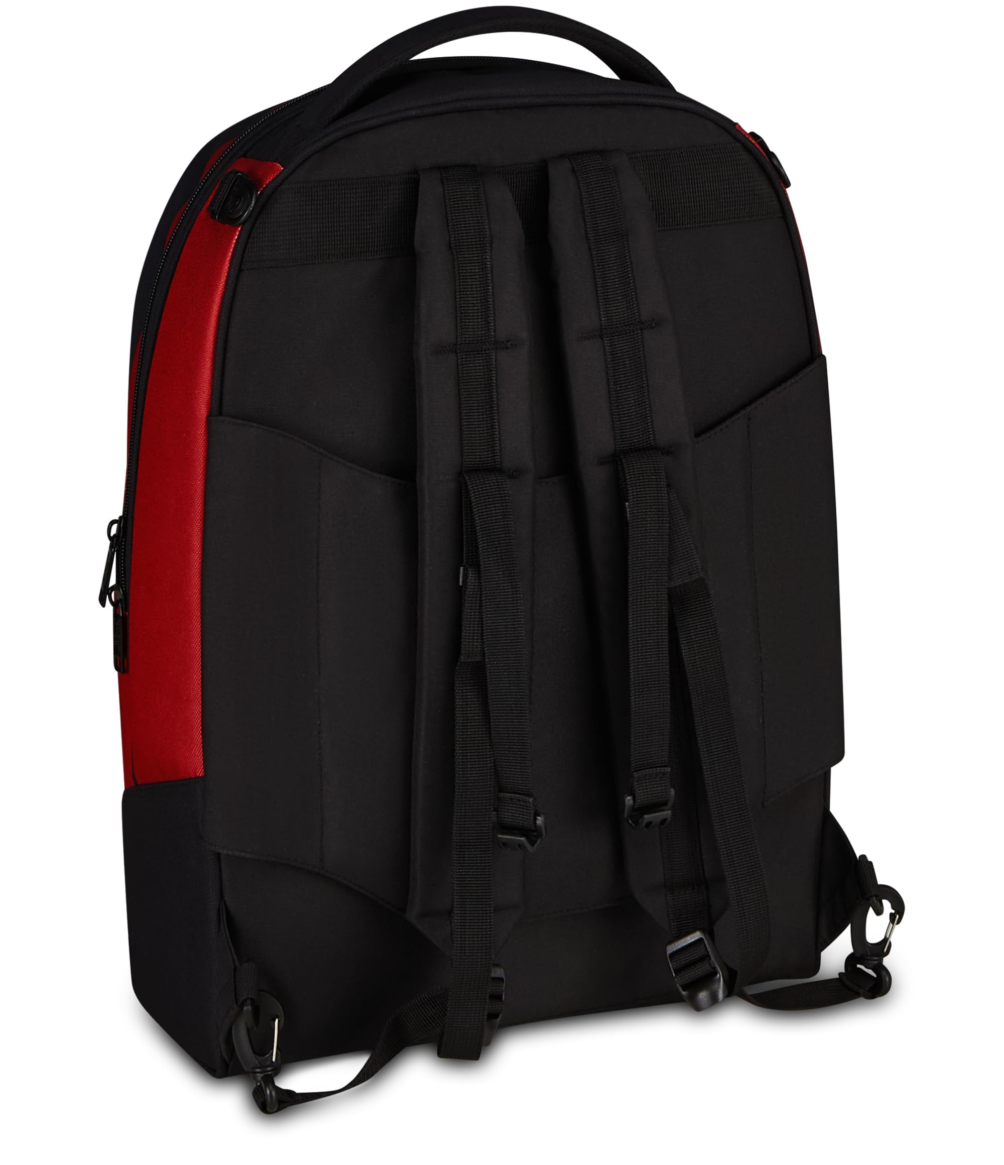 Seven Trolley Scuola Jack 3 Ruote Roma, Nero, 33 L, Scomponibile, Cross-over System, 3 in 1, Uso Zaino, Tasca frontale, Scuola elementare e media, Bambino, Ragazzo, Calcio, Prodotto ufficiale
