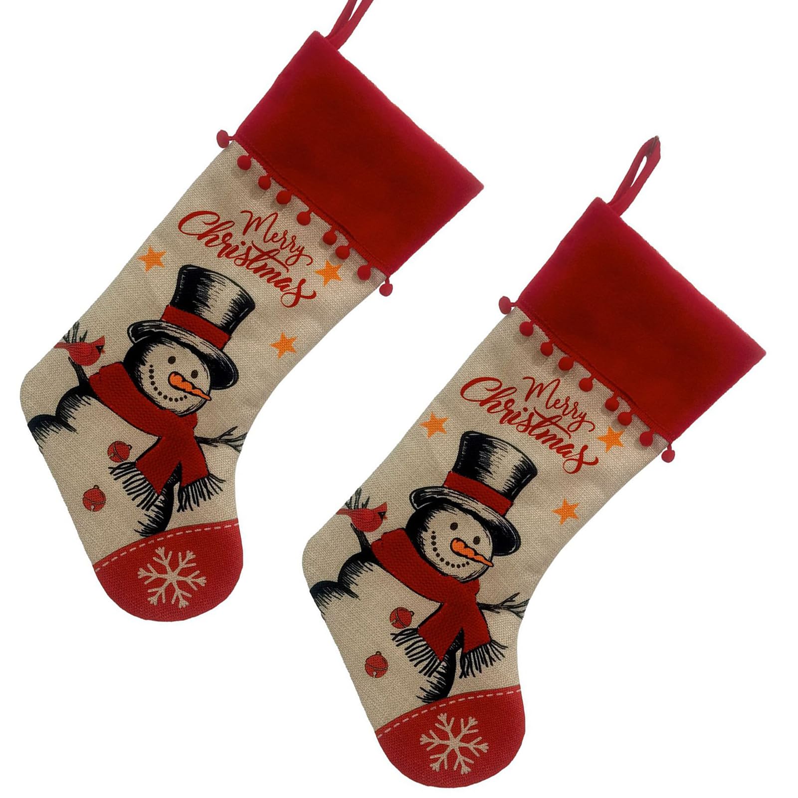 Xjdzineq Sustainable Hanging Santa Snowman Holiday Decorations Sturdy Burlap Materials Shop Window Fireplaces Embellishment Sustainable Christmas Store Display Decors