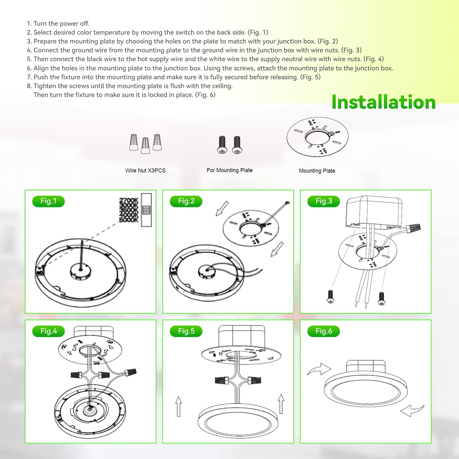 LEDONE 12" LED Round Panel Downlight Multi-CCT 21W (2700K-5000K) LOC-12RDDL-21WMCCT