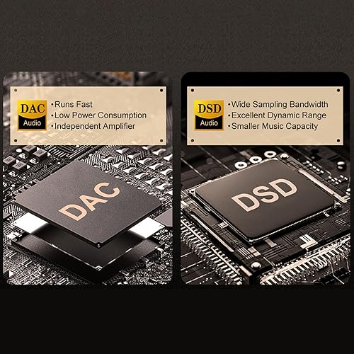 Miniatura 8 de Luqeeg Reproductor de música digital, BT 5.3 sin pérdidas DSD FLAC HD HiFi Reproductor de MP3 portátil, dispositivos de música portátiles, opción