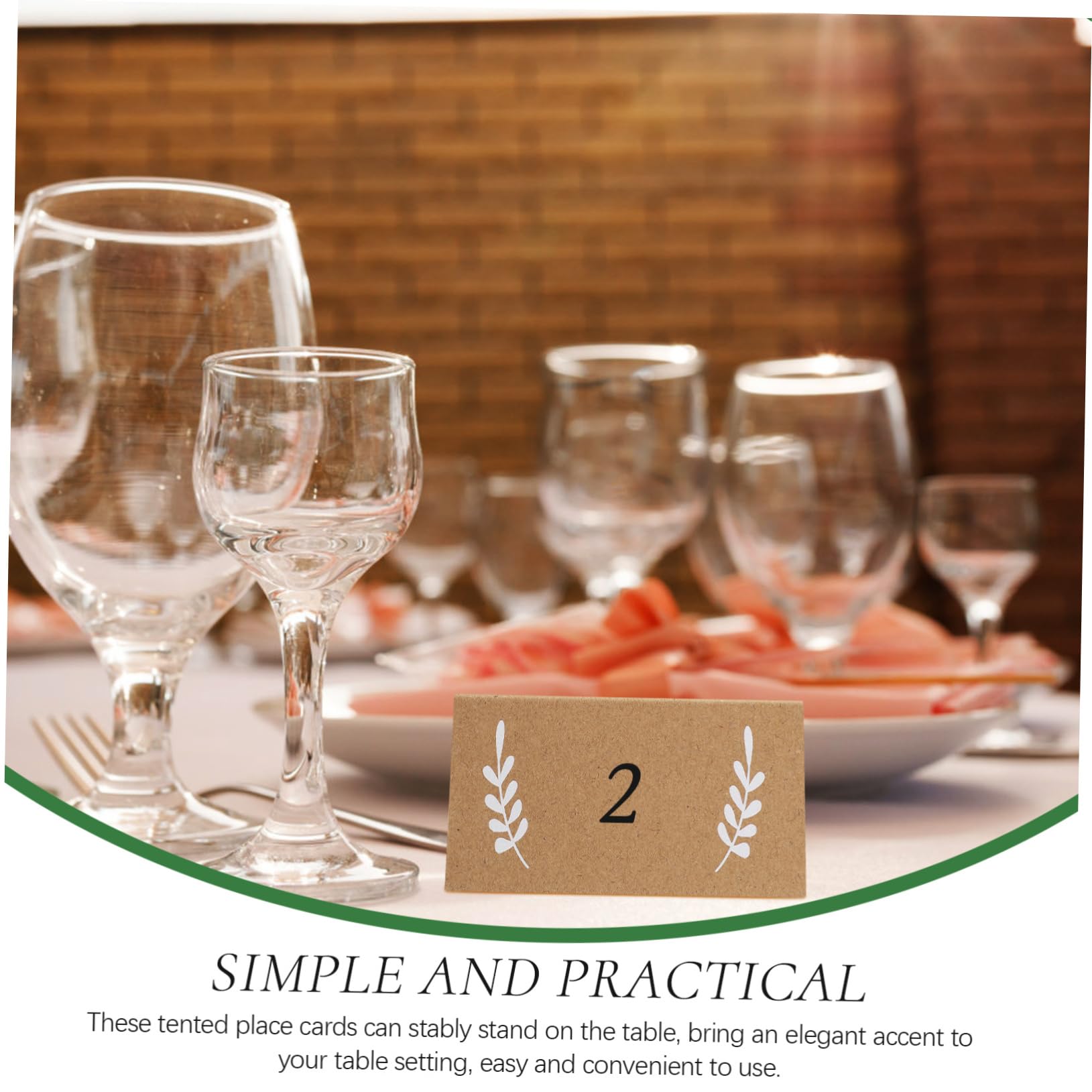 Operitacx 3 Sätze Sitzplatzkarten Visitenkarte Namenskärtchen Wedding Decor Hochzeitskarten Party Decoration Platte Du Faltbare Platzkarten Namenskarten Für Den Tisch Papier 100 Stück * 3