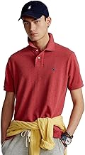 Ralph Lauren Mens Classic Fit Mesh Pony Logo Polo Shirt L, RedHtr