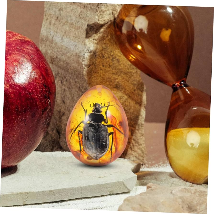 Amazon.co.jp: HOOTNEE カブトムシ標入り樹脂琥珀 ペンダント 用