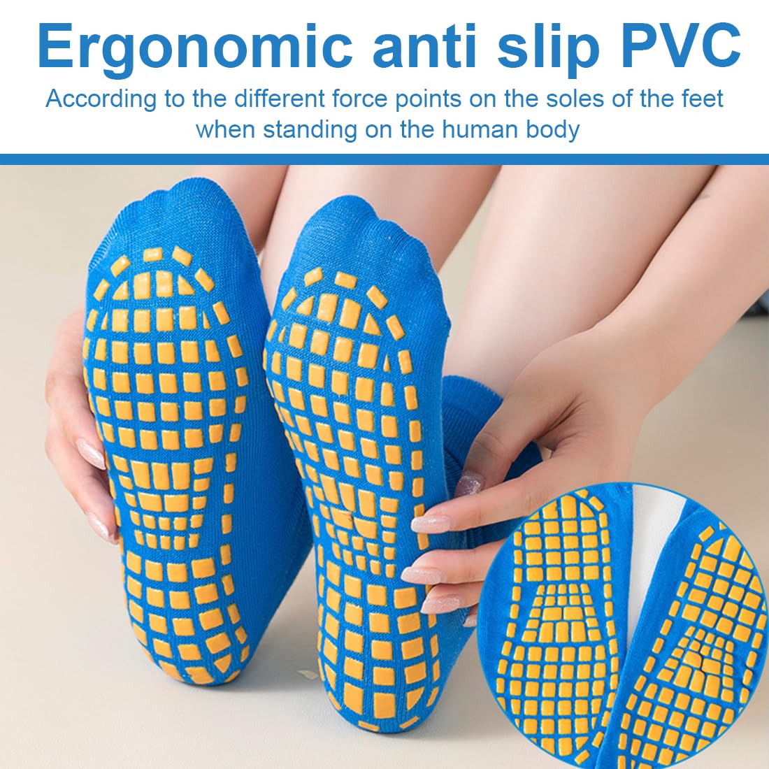 BONANGEL Chaussettes Antidérapantes Fee En Coton Pour Pilates Yoga