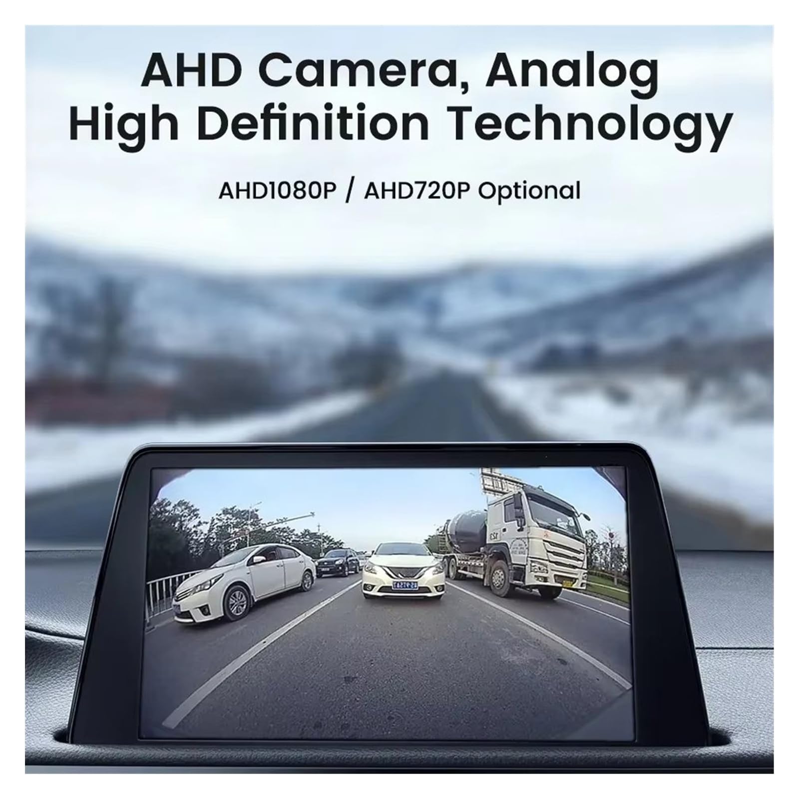 Auto Rückfahrkameras Universal AHD Full HD Nachtsicht Rückfahrkamera 1080P 720P vorne(Camera)