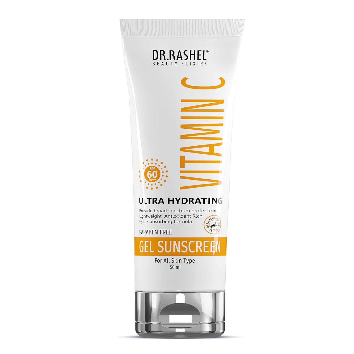 DR.RASHEL VITAMIN C GEL SUNSCREEN SPF 60 PA +++ ULTRA HYDRATING PROVIDE