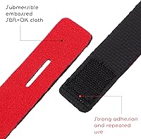 Vista 6 de Accesorios de pesca, 10 unidades, cañas de pescar, cinturón elástico para caña de pescar, correas de caña de pescar para caña de mosca, caña