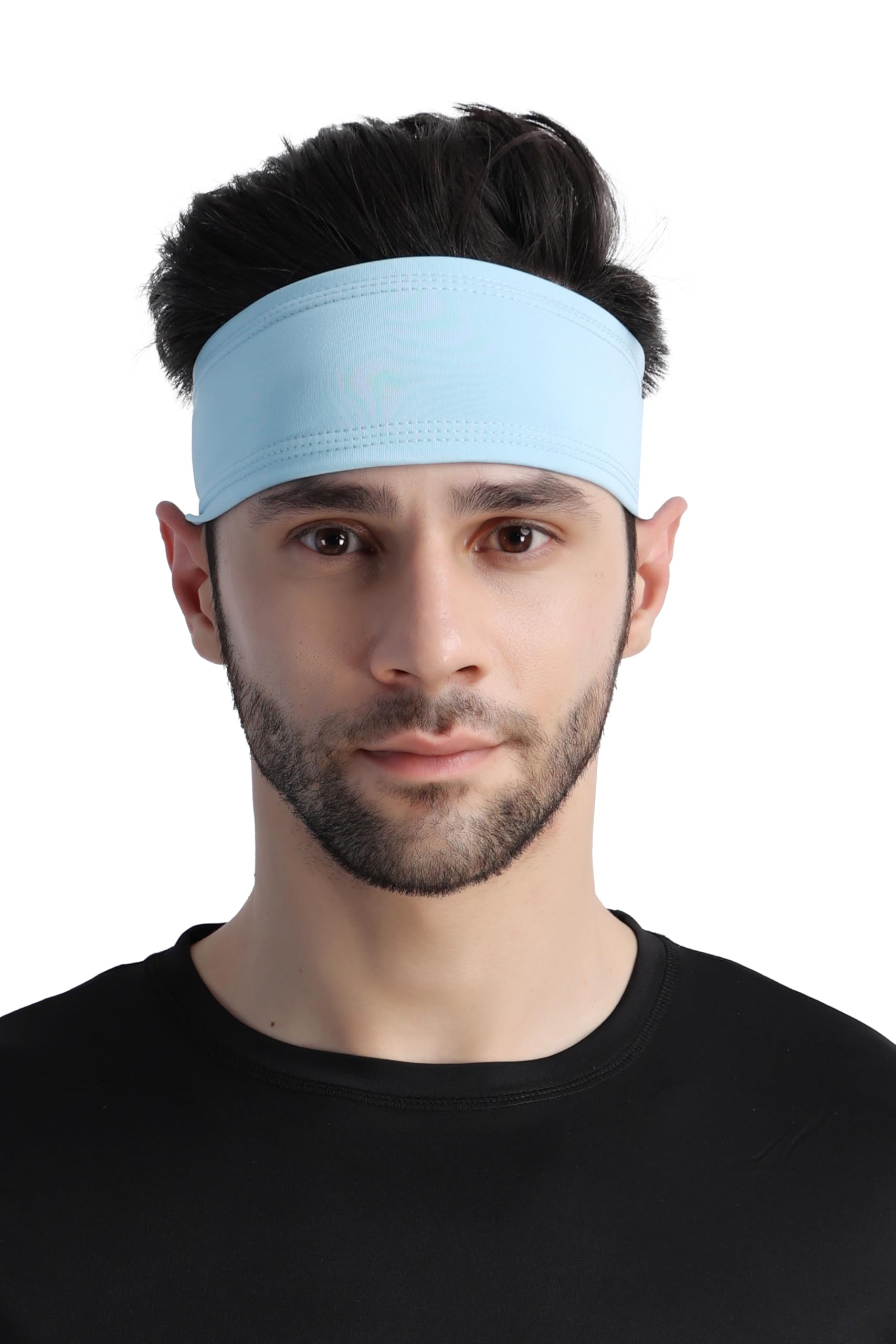 Aryan Hosiery Headband for Men & Women | Workout & Running,Exercise, Fitness,Gym,Tennis, Cycling Breathable, Non-Slip & Quick Drying Head Bands (Sky Blue) (B0CYQ4FLCZ) Amazon Price History, Amazon Price Tracker