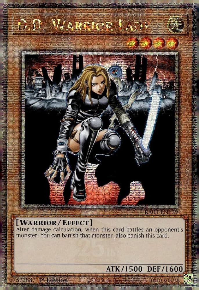 D. D. Warrior Lady異次元の女戦士アジア1stスーパー3枚セット D.D.