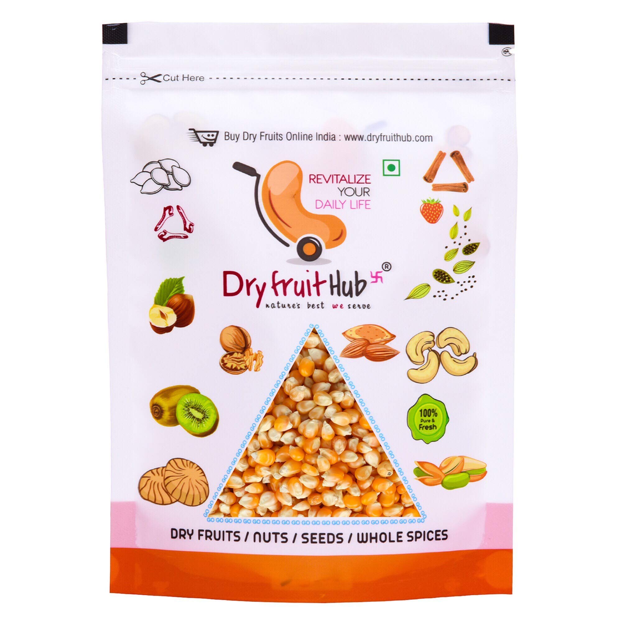Dry Fruit Hub Pop Corn Kernels 800gms Popcorn Seeds ( Pop Corn Kernels) Makka-image-37