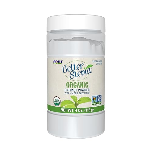 Paquetes de stevia orgánica de Now Foods 6943 4 onza 1