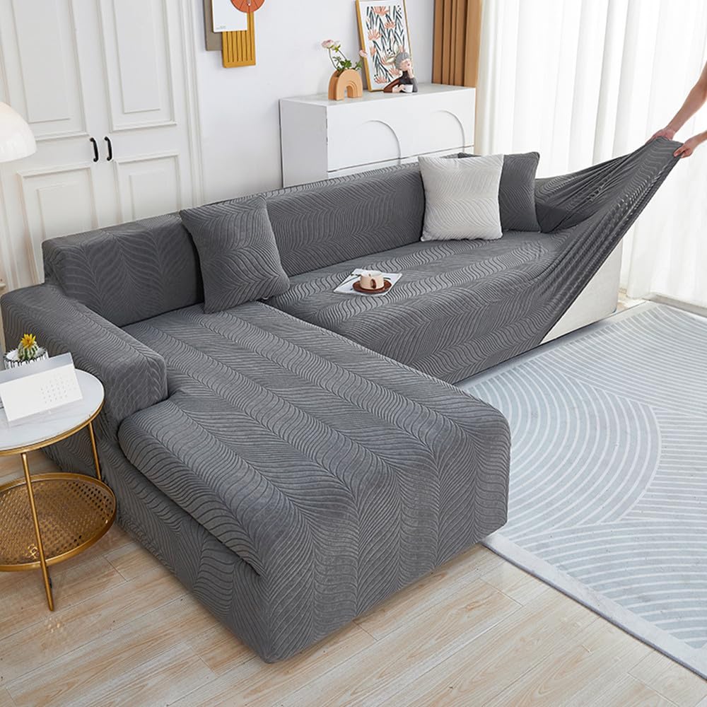 Protège canapé jacquard de salon imperméable et confortable