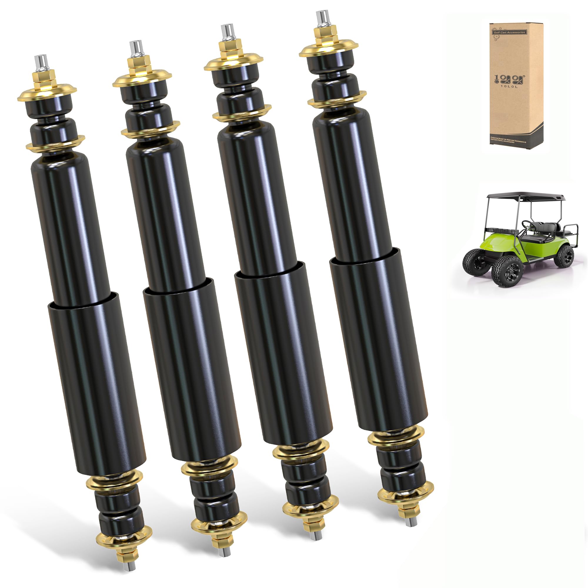 Amazon.com: 10L0L 4 Pack Golf Cart Shocks, Front Rear Shock