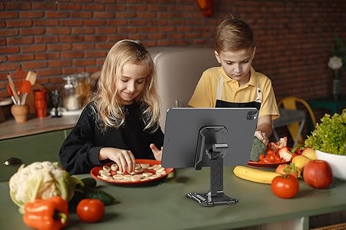 Miniatura 10 de Pezixueran Soporte de teléfono para escritorio. Soporte plegable para teléfono móvil de escritorio con ángulo ajustable en altura, soporte portátil