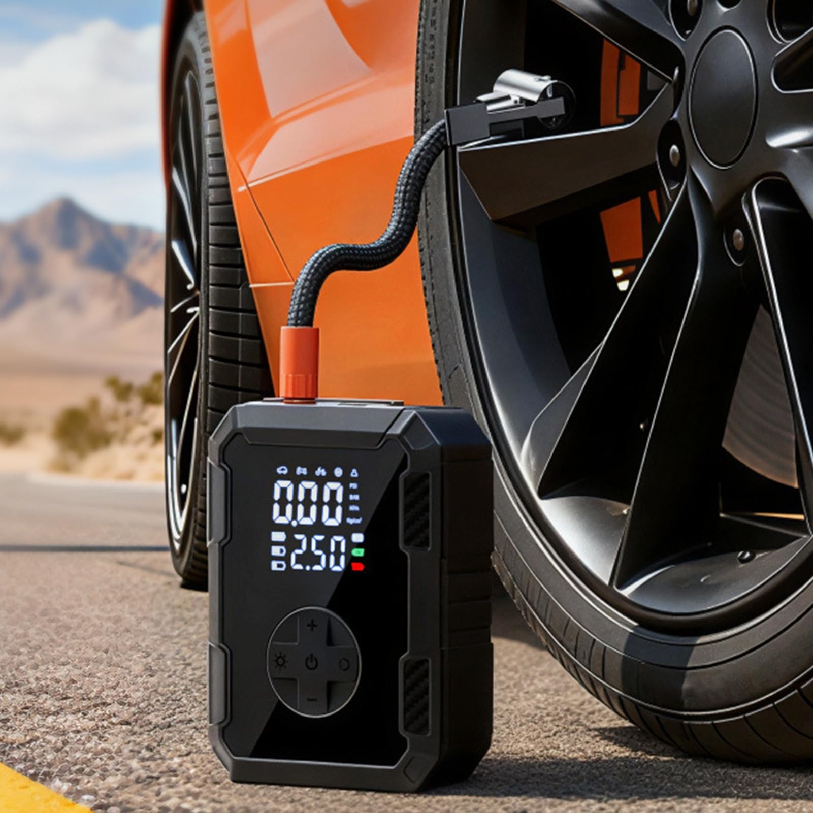 Przenośna Pompa Powietrza Inflator 150PSI Bezprzewodowa Elektryczna | Przenośna Pompa Powietrza Samochodowa Do Opon Dla SUV Sedan Motocykl Koszykówka Piłka Nożna Pływaki Basenowe Zabawki