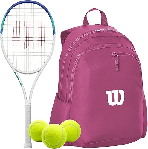 Wilson Six Two - Raqueta de tenis con una bolsa de tenis Wilson Advantage II y pelotas de tenis