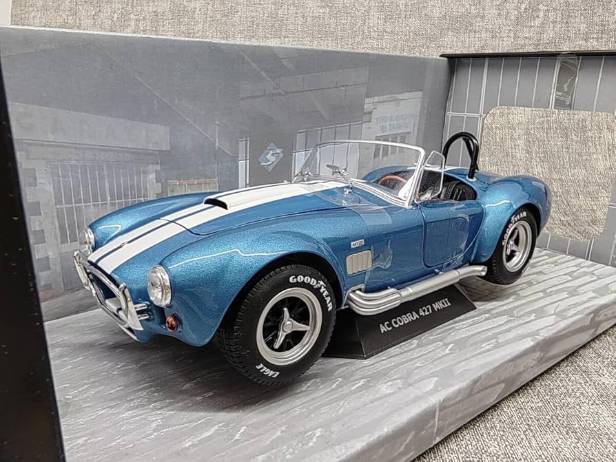 SOLIDO AC COBRA 427 MK.2メタリックブルー 1/18 Solido Shelby AC Cobra 427 MKII Metallic Blue 1965 Diecast