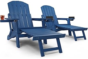 YEFU Adirondack Chair with Ottoman Set: Ultimate Relaxation in the Great Outdoors