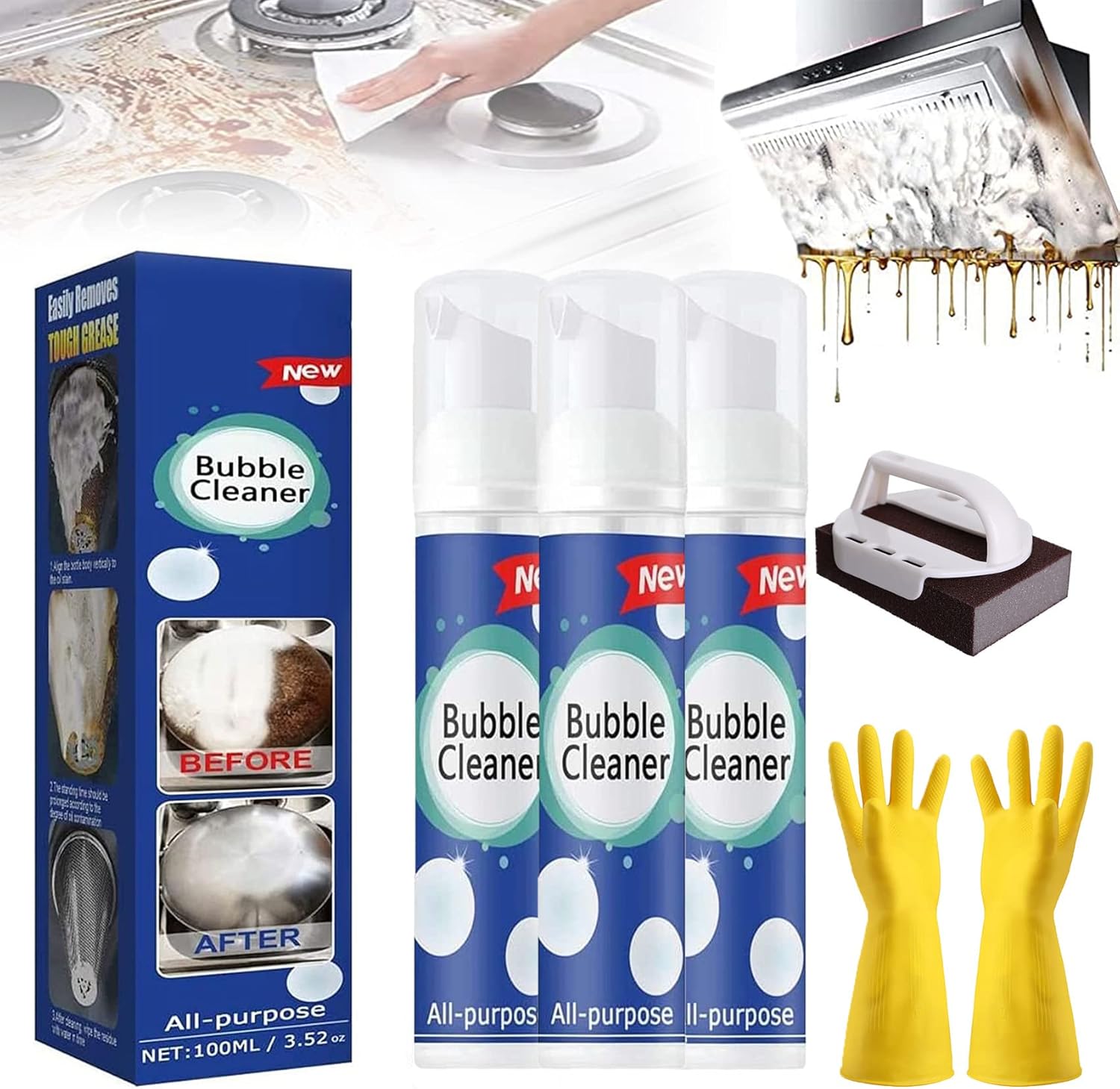 Tummeco Cleaning Spray, 2023 New All Purpose Bubble Cleaner